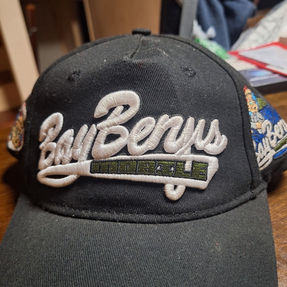 Black Embroidered Baseball Cap